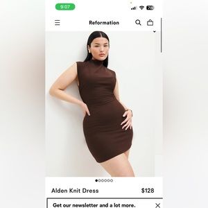 Reformation Knit Mini Dress